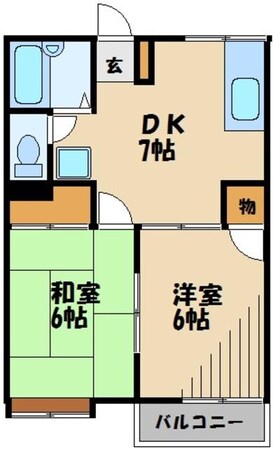 メゾンベルエア3号館の物件間取画像